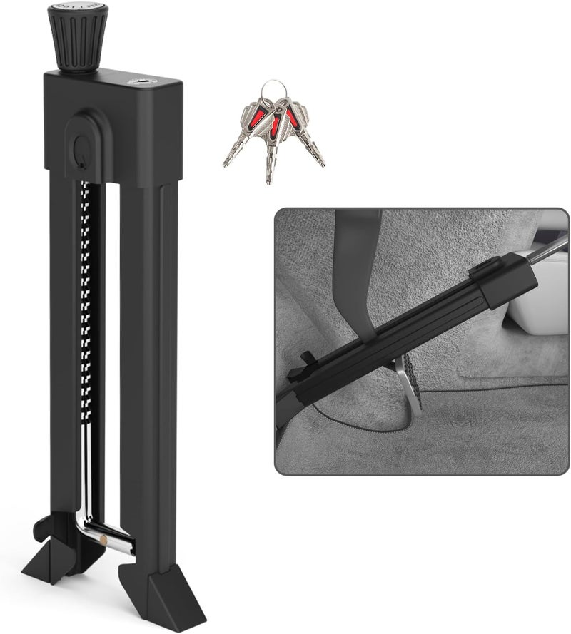 Kernel Brake Pedal Lock, Car Anti Theft Device, Heavy-Duty Car Theft Prevention Device, Universal Car Clutch Pedal Lock for Car Truck SUV Van Security with 3 Keys(W15) - Image 1